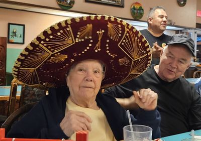 The staff clapped and sang 'Happy Birthday.'