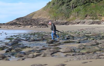 At Bob Creek, Steve made his way across the inlet to get closer photos of the Black Oystercatcher, a life bird for us.