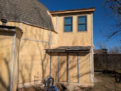 New window room fascia and masked shingles