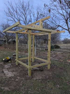 Looking at the project from the SW corner