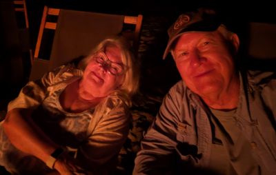 Mary and Steve enjoyed the ambience.