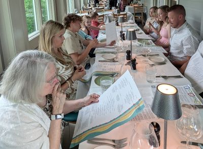 For the evening meal, Seth and Angela arranged for dining out at the Thirty-A restaurant, named for the coastal highway it sits on.
