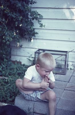 Jerry Cordell
196407  Jerry putting toe in mouth