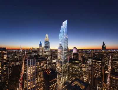 DBOX F+P 350 Park Avenue_Dusk_Aerial