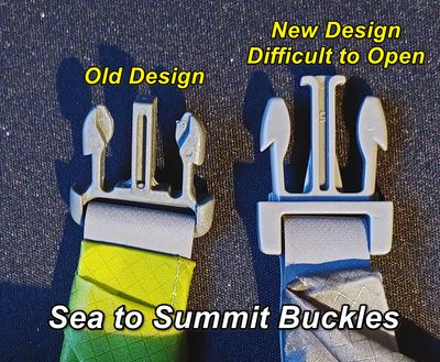 Sea to Summit Buckles...Old vs New