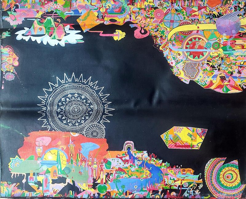 Land of Nod - panel 3 - Hand Painted