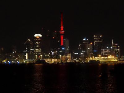 Sky Tower in Red