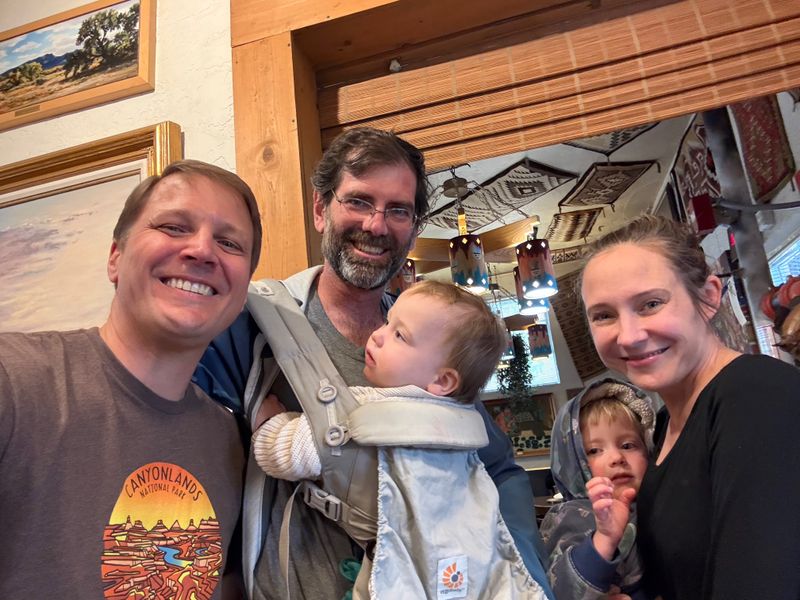 A visit from Gilliss and Sarah (and Alfie and Heron) deserved a feast at Frontier.
