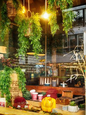 Coffee shop window