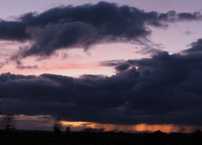 Clouds at dusk