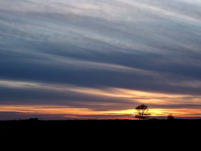 April sunset