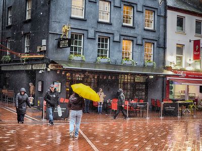 A rainy day in Cork city