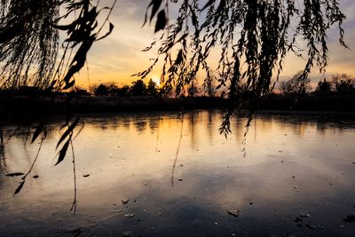 Coucher de soleil sur le Parc Jarry - Montral 