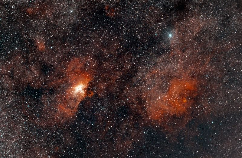 M 16 + NGC 6604 