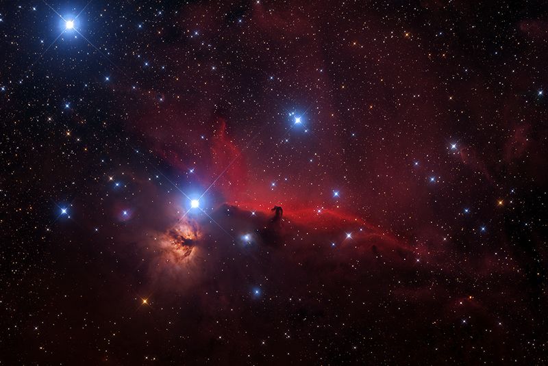 IC 434 Pferdekopfnebel + NGC 2024 Flammennebel