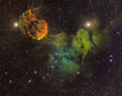 IC 443 + vdB 75 