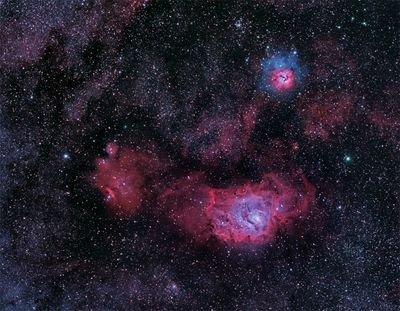 M 8  NGC 6559  M 20