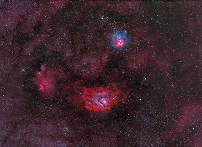 M 8   M20  NGC 6559