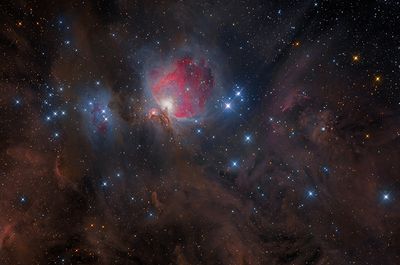 M 42 + NGC 1977 - Orion Bereich