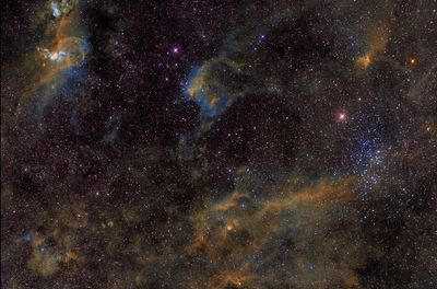 NGC 3576 + 3572 + 3503 + 3532