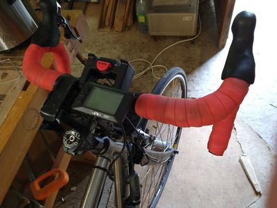 New bar tape shows up the dirt