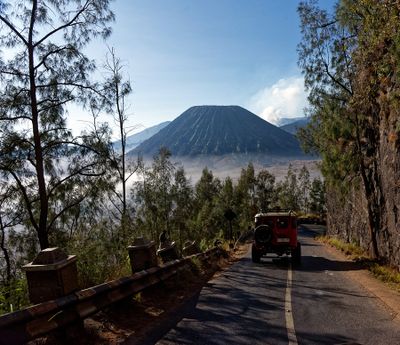 This was taken from the Jeep on the way down the mountain.