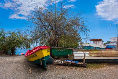Fishing Boat with Hand Cart