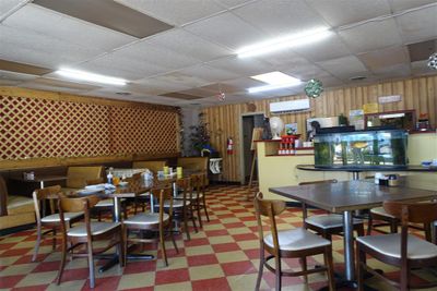 Typical diner interior.