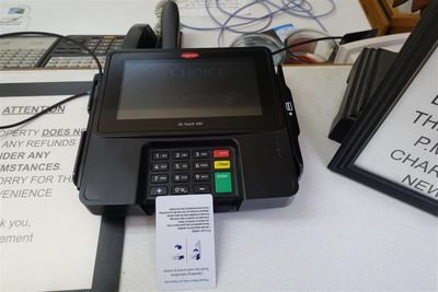 Look At The Size Of The Debit Machine