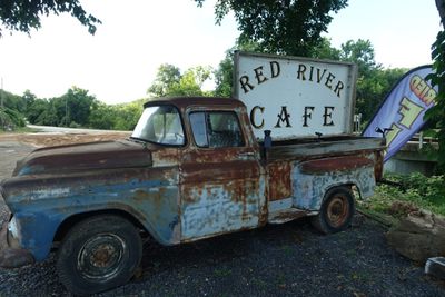 Red River Cafe, Old Truck At Entrance