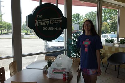 Helen With Donuts