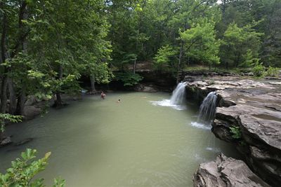 Wider View of Falling Waterfalls