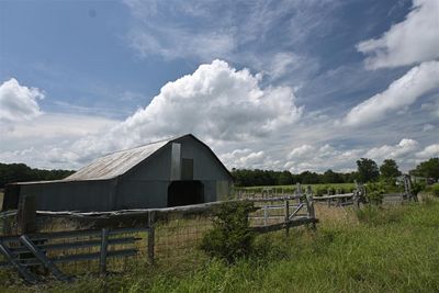 Barn Shot Near Falling Waterfalls