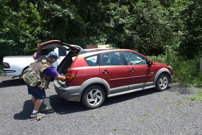 Kevin Unpacking at Archey Fork