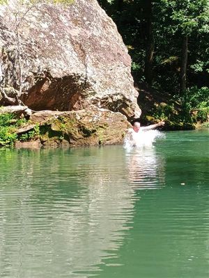 Me Jumping In From Rock
