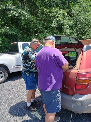 Kevin & I At Archey Fork, Wife's Car