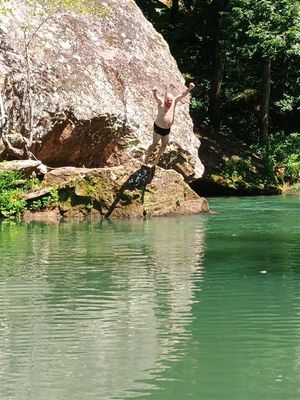 Me Jumping In From Rock