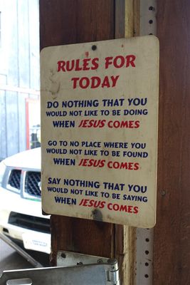 Sign At Tire Shop