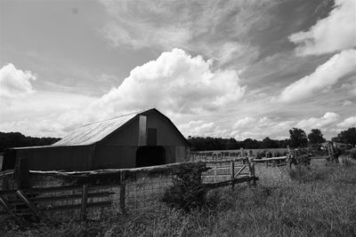 Barn Shot Outside Falling Waterfalls