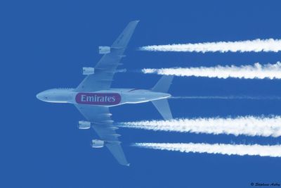 Airbus A380 high in the sky