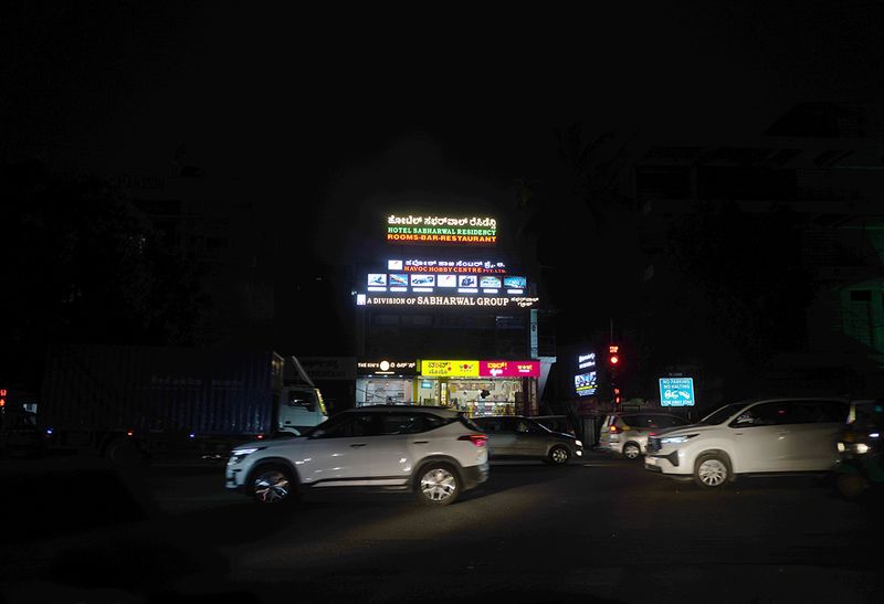 Bangalore Street at Night