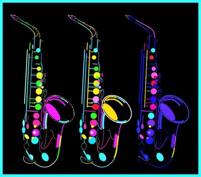 Warhol Style Saxophones