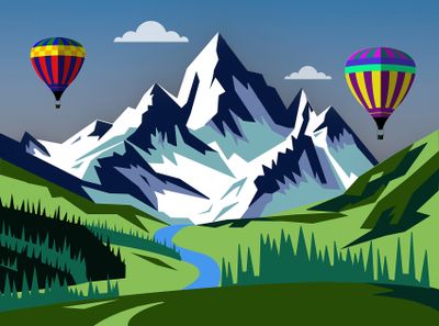 Balloons Above the Valley
