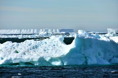 Floating icebergs, Antarctica