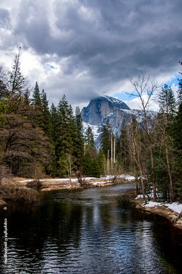 Storm is looming over the Half Dome