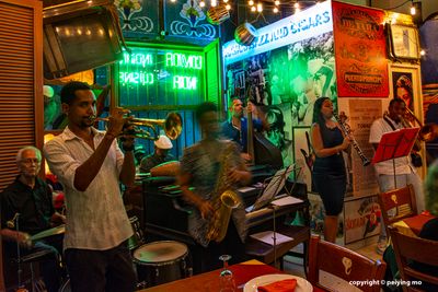 A jazz band @ Buena Vista Curry Club (Indian restaurant)