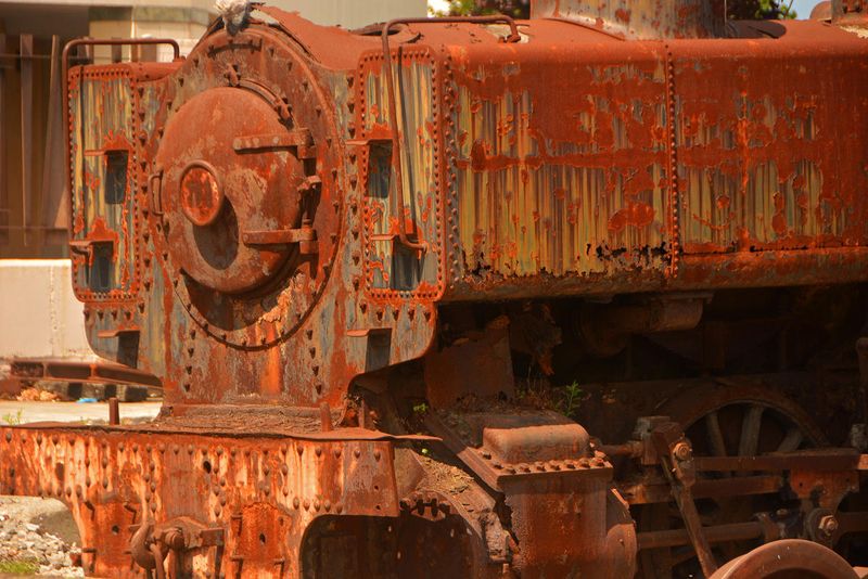 Dilapidated Locomotive