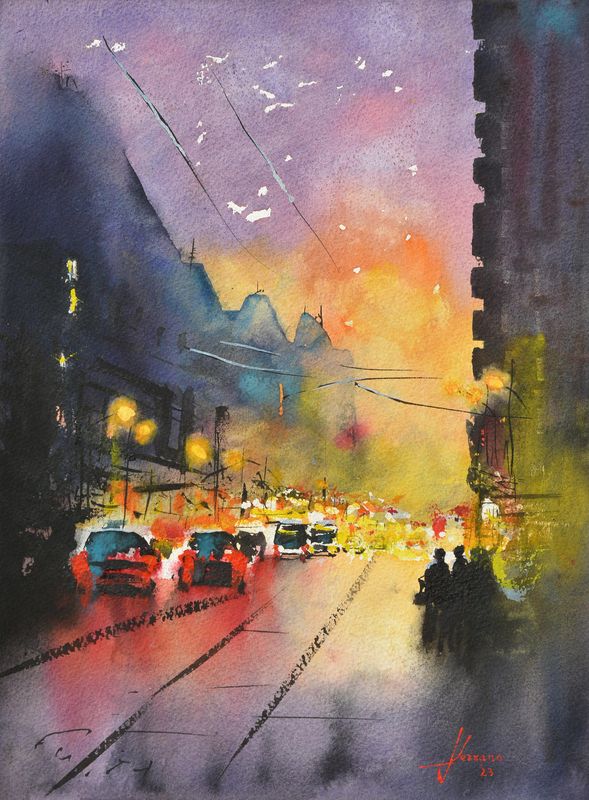 Watercolor (31X41cm).