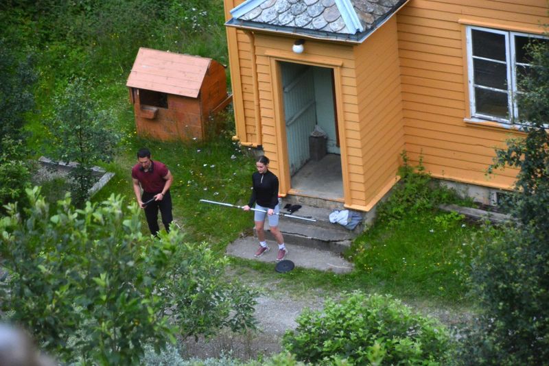 Gym at Home. Taken from the Flam train.