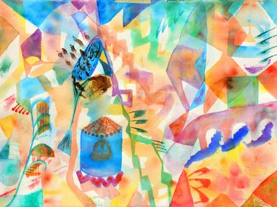 Watercolor (77X57 cm).